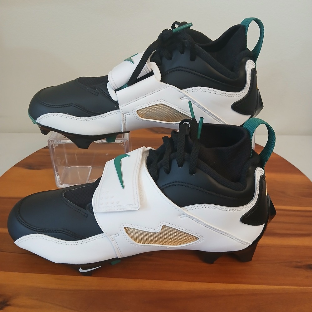 Nike Air Diamond Turf 93 TD Mens 8 Black Emerald Football Cleats HF5298-102